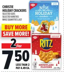 Metro CHRISTIE HOLIDAY CRACKERS offer
