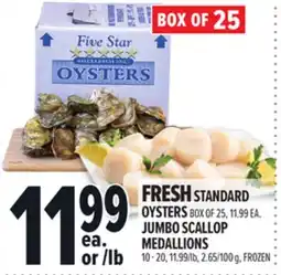 Metro FRESH STANDARD OYSTERS offer