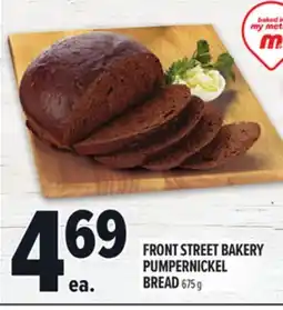Metro FRONT STREET BAKERY PUMPERNICKEL BREAD offer