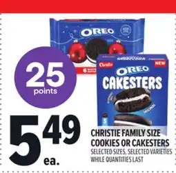 Metro CHRISTIE FAMILY SIZE COOKIES OR CAKESTERS offer