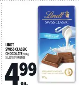 Metro LINDT SWISS CLASSIC CHOCOLATE offer