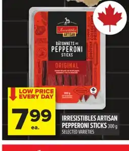 Metro IRRESISTIBLES ARTISAN PEPPERONI STICKS offer