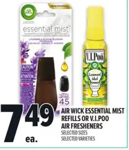 Metro AIR WICK ESSENTIAL MIST REFILLS OR V.I.POO AIR FRESHENERS offer