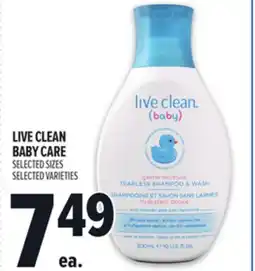 Metro LIVE CLEAN BABY CARE offer