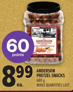 Metro ANDERSON PRETZEL SNACKS offer
