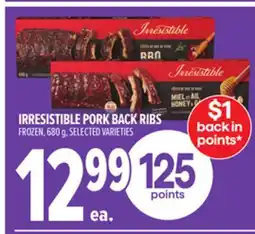 Metro IRRESISTIBLE PORK BACK RIBS offer