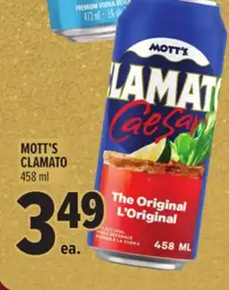 Metro MOTT'S CLAMATO offer