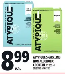 Metro ATYPIQUE SPARKLING NON-ALCOHOLIC COCKTAIL offer