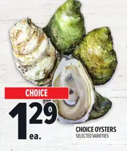 Metro CHOICE OYSTERS offer