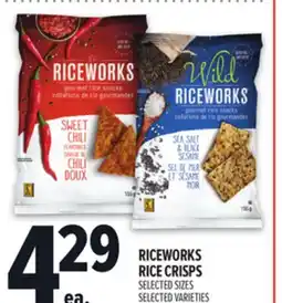 Metro RICEWORKS RICE CRISPS offer