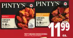 Metro PINTY'S BREADED CHICKEN OR WINGS offer