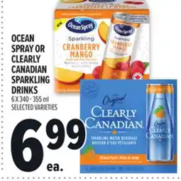 Metro OCEAN SPRAY OR CLEARLY CANADIAN SPARKLING DRINKS offer