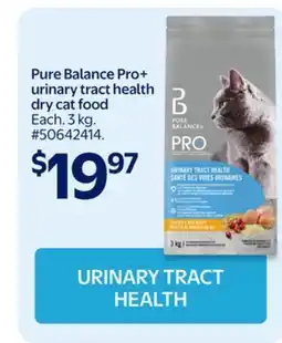 Walmart Pure Balance Pro+ urinary tract health dry cat food offer