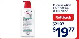 Walmart Eucerin lotion offer
