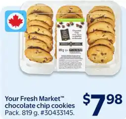 Walmart Your Fresh Market chocolate chip cookies offer