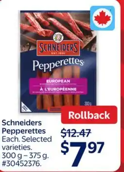 Walmart Schneiders Pepperettes offer