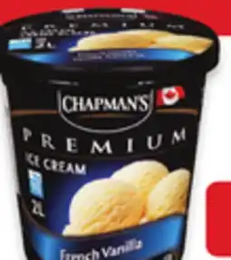 Walmart Chapman's super sandwich novelties 12-pack 120 mL or premium frozen tubs or frozen yogurt tubs 2 L offer