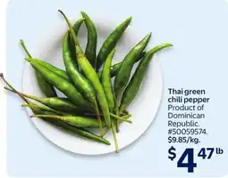 Walmart Thai green chili pepper offer