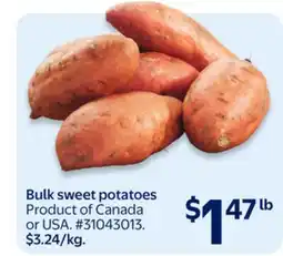 Walmart Bulk sweet potatoes offer