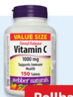 Walmart Webber Naturals vitamin C offer