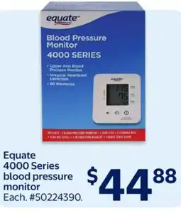 Walmart Equate 4000 Series blood pressure monitor offer