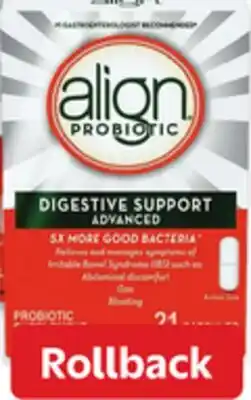 Walmart Align Probiotic capsules offer