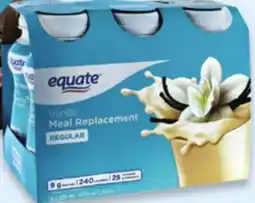 Walmart Equate meal replacement shakes offer