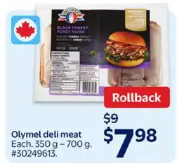 Walmart Olymel deli meat offer