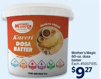 Walmart Mother's Magic 60-oz. dosa batter offer