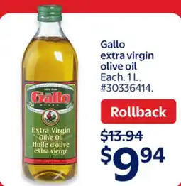 Walmart Gallo Extra Virgin Olive Oil offer