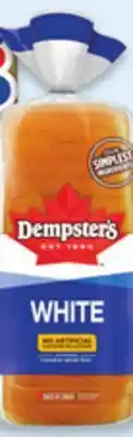 Walmart Dempster's white or whole wheat bread offer