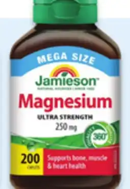 Walmart Jamieson magnesium or mega size vitamin D3 offer
