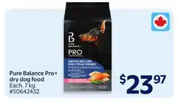 Walmart Pure Balance Pro+ dry dog food offer