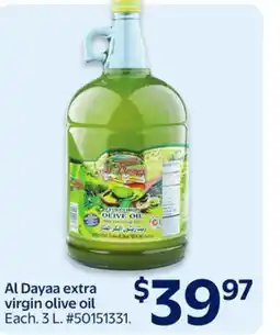 Walmart Al Dayaa extra virgin olive oil offer