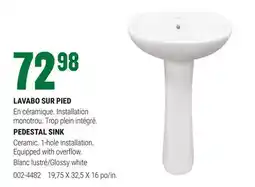 BMR LAVABO SUR PIED offer