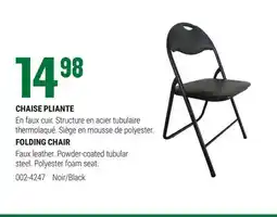 BMR CHAISE PLIANTE offer