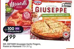 Sobeys DR. OETKER Giuseppe Garlic Fingers, Panini or Momenti offer