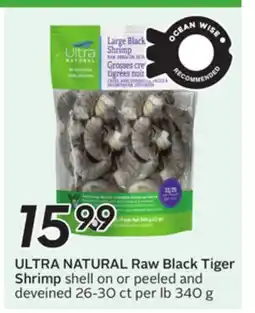 Sobeys ULTRA NATURAL Raw Black Tiger Shrimp offer