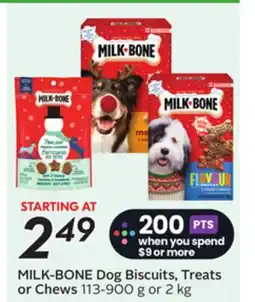 Sobeys MILK-BONE Dog Biscuits, Treats or Chews offer