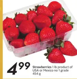 Sobeys Strawberries offer