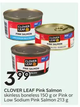 Sobeys CLOVER LEAF Pink Salmon offer