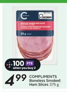 Sobeys COMPLIMENTS Boneless Smoked Ham Slices offer