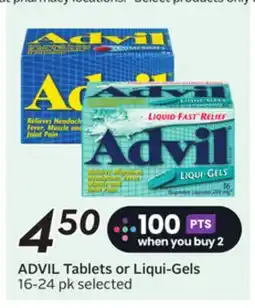 Sobeys ADVIL Tablets or Liqui-Gels offer
