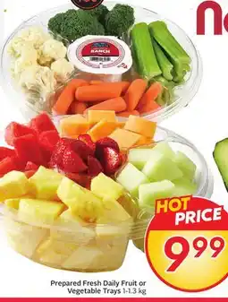 Sobeys Prepared Fresh Daily Fruit or Vegetable Trays offer