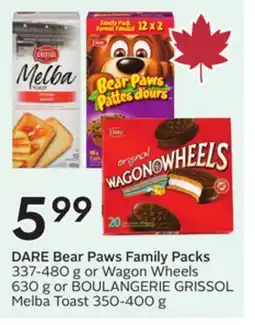 Sobeys DARE Bear Paws Family Packs offer