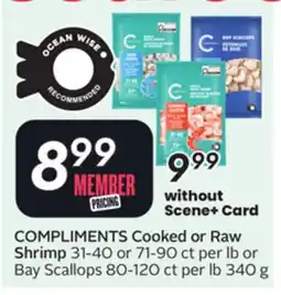 Sobeys COMPLIMENTS Cooked or Raw Shrimp offer