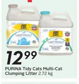 Sobeys PURINA Tidy Cats Multi-Cat Clumping Litter offer