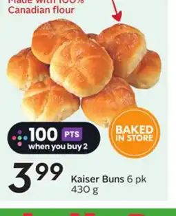 Sobeys Kaiser Buns offer