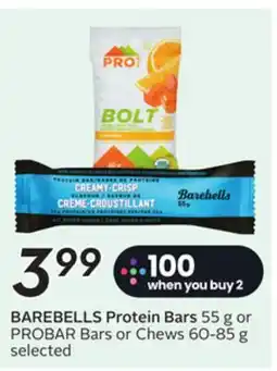 Sobeys BAREBELLS Protein Bars offer