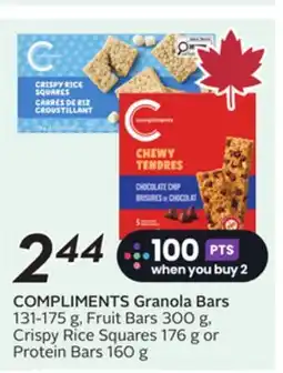 Sobeys COMPLIMENTS Granola Bars offer